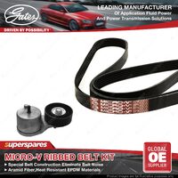 Gates Alt Micro-V Ribbed Belt Kit for Ford Fairlane Fairmont BA Falcon BA