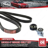 Gates Alt Micro-V Ribbed Belt Kit for Holden Rodeo RA TF 6VE1 6VD1 3.2L 3.5L