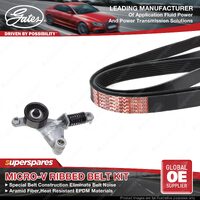 Gates Micro-V Belt Kit for Toyota Rav 4 ACR38 Rukus AZE151 Tarago ACR50 2AZ-FE