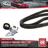 Gates Alt Micro-V Ribbed Belt Kit for Audi TT 8N3 8N9 BHE 3.2L 184kW 2004-2006