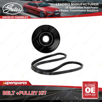 Gates Belt & Tensioner Pulley for Nissan Navara D22 2.4L 110kW 1999-2005