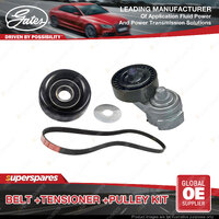 Gates Belt & Tensioner & Pulley for Holden Commodore VT VU VX VY VZ 5.7L 6.0