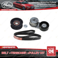 Gates Belt & Tensioner Kit & Pulley for Nissan Navara D40M Pathfinder R51M 4.0L