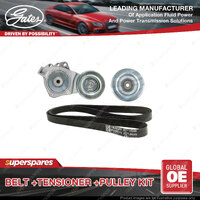 Gates Belt & Tensioner & Pulley for Mitsubishi Triton ML 3.5L 135kW GROOVES