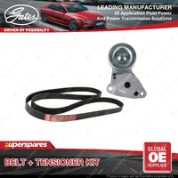 Gates Belt & Tensioner for Mitsubishi Triton KB4T MN 2.5L 2009-2015