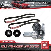 Gates Belt & Tensioner & Pulley Kit for Holden Commodore VU 3.8L 152kW 2000-2002