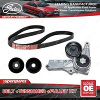 Gates Belt & Tensioner & Pulley Kit for Holden Commodore VU 3.8L 147kW 2000-2002