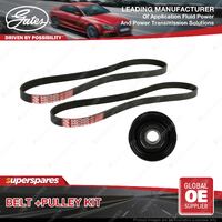 Gates Belt & Pulley Kit for Audi A4 Quattro 8D5 1.8L 92kW ADR APT ARG 1996-2001