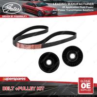 Gates Belt & Pulley Kit for Ford Fairmont BA54D BA2 Falcon BA Fairlane BA 4.0L