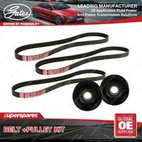 Gates Belt & Pulley Kit for Holden Commodore VT Calais VT 5.0L 50LB9 1997-2000