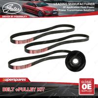 Gates Belt & Pulley Kit for Honda Civic EK3 MB3 MB4 MC1 1.5L 1.6L 1995-2001