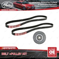 Gates Belt & Pulley Kit for Mitsubishi Pajero V25W V45W 3.5L 143kW 6G74SOHC