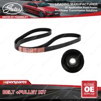 Gates Belt & Pulley Kit for Subaru Outback B14BR XV G33GP 2.0L 2.5L 2012-ON