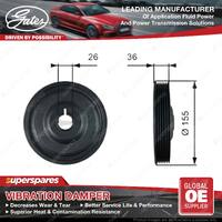 Gates Harmonic Balancer for Renault Clio BB BR CB CR Kangoo FW KW Megane Scenic