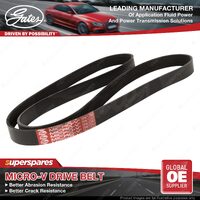 Gates Alternator Micro-V Belt for Nissan Navara D40 2.5L With Air Conditioning