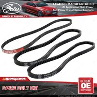 Gates A/C & Alternator & P/S Drive Belt Kit for Honda Integra DA 1.6L D16A3 88kW