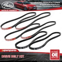 Gates A/C & Alternator & P/S Drive Belt Kit for Honda Civic ED 1.5L D15B4 72kW