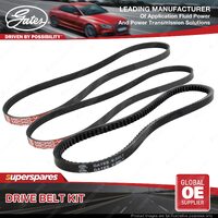 Gates A/C & Alternator & P/S Drive Belt Kit for Honda Integra DA 1.8L B18A1 96kW