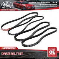 Gates A/C & Alternator & P/S Drive Belt Kit for Holden Calibra YE 2.0L