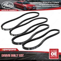 Gates A/C & Alternator & P/S Drive Belt Kit for Ford Fairlane ZA 4.7L 149kW