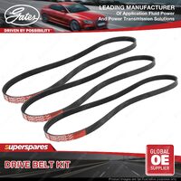 Gates A/C & Alternator & P/S Drive Belt Kit for Toyota Celica SA63 2.0L 73kW