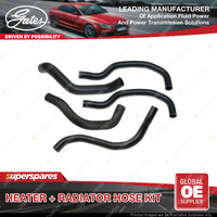 Gates Heater + Radiator Hose Kit for Holden Jackaroo UBS 2.6L 4ZE1 85kW Pack 5