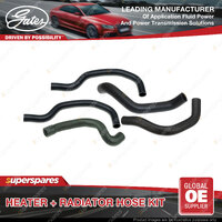 Gates Heater + Radiator Hose Kit for Holden Commodore VE 3.6L LFX LLT Pack 5