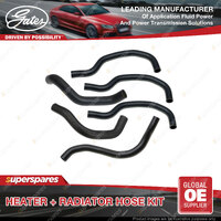 Gates Heater + Radiator Hose Kit for Holden Commodore VF Caprice WN 3.6L LWR