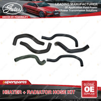 Gates Heater + Radiator Hose Kit for Mitsubishi Verada KJ KL KW 3.5L 6G74SOHC