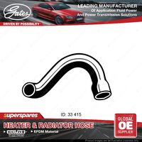 Gates Lower Radiator Hose for Ford Capri Escort G1 J1F LC J2 1.1 1.3 1.6