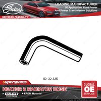 Gates Upper Radiator Hose for Toyota Corolla KE70 Sedan 1.3L Length 335mm