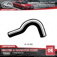 Gates Upper Radiator Hose for Mitsubishi Galant HJ 2.0L E55A 1992-1996