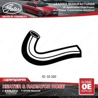 Gates Lower Radiator Curved Hose for Ford Econovan FE 2.0L 63KW 85-97