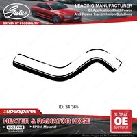 Gates Lower Radiator Curved Hose for Mazda 323 BF 1.5L 10/85-10/89