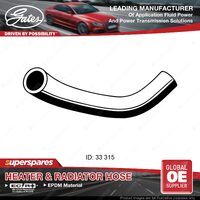 Gates Upper Radiator Hose for Mazda B-Serie Bravo UN UF G6 G6Y1 2.6L 2.5L