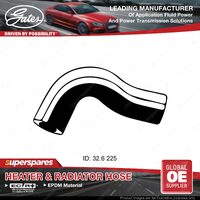 Gates Upper Radiator Hose for Holden Barina TK F16D3 1.6L Length 225mm