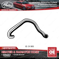 Gates Lower Radiator Curved Hose for Audi A3 8P1 8PA 2.0L 103KW 05-08