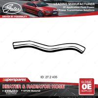 Gates Upper Radiator Hose for Daewoo Matiz M100 M150 0.8L 09/98-12/04