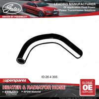 Gates Radiator Hose for Kia Avella KBA1 1.3L 285mm 11/1995-12/2001