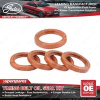 Gates Timing Belt Oil Seal Kit for Holden Vectra ZC Z32SE 3.2L 155KW