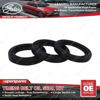 Gates Timing Belt Oil Seal Kit for Audi 80 89 89Q 8A B3 1.8L 2.0L