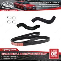 Gates Drive Belt & Radiator Hose Kit for Toyota Landcruiser Prado KDJ120 KDJ125