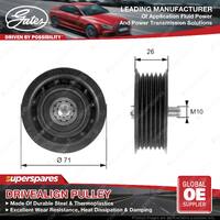 Gates DriveAlign Alternator Idler Pulley for Fiat Punto 199 1.9L With grooves