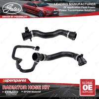 Gates Radiator Hose Kit for BMW 520i 528i F10 2.0L Petrol 135kW 180kW 2011-2016