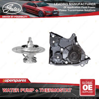 Gates Water Pump + Thermostat Kit for Ford Econovan JG JH 2.0L 63kW RWD Petrol