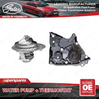 Gates Water Pump + Thermostat Kit for Ford Econovan JH 1.8 2.0L 67kW 71kW 03-06