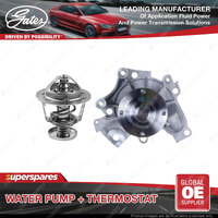 Gates Water Pump + Thermostat Kit for Ford Laser KN KQ 1.8L 90kW 92kW FWD Petrol