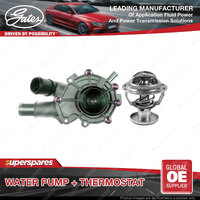 Gates Water Pump + Thermostat Kit for Ford Escape ZC 3.0L 152kW 4WD Petrol 06-08