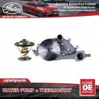 Gates Water Pump + Thermostat Kit for Holden Caprice WM 6.0L 270kW RWD Petrol