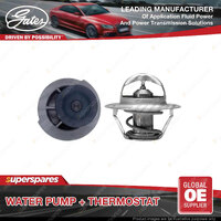 Gates Water Pump + Thermostat Kit for Holden Combo SB 1.4L 60kW FWD Petrol 97-00